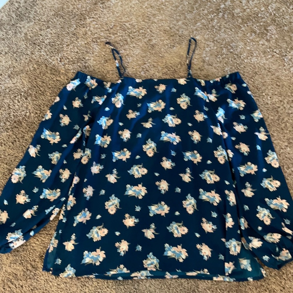 Off the shoulder floral top